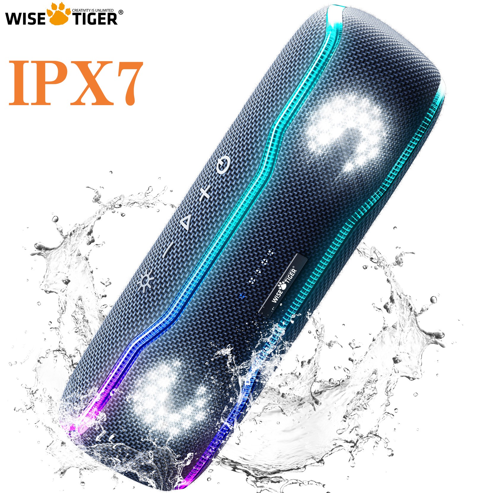 WISETIGER Bluetooth Speaker Waterproof IPX7  25W Sound Box BT5.3