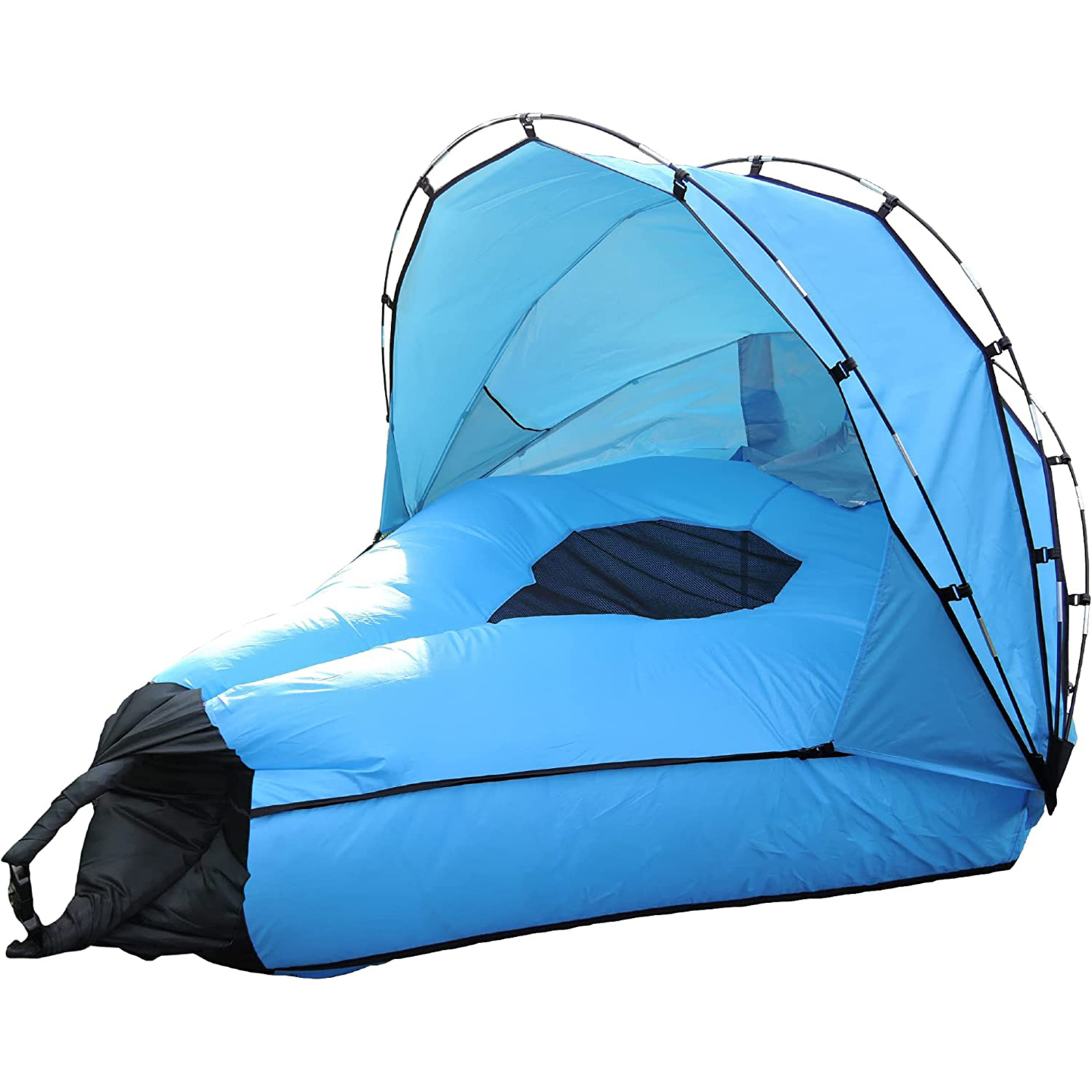 2 Person Inflatable Lounger Air Couch, Portable,Water Proof& Anti-Air Leaking Air Sofa with Canopy for Camping, Hiking, Beach,Travelling, Outdoor Cencerts Camping Compression Sacks